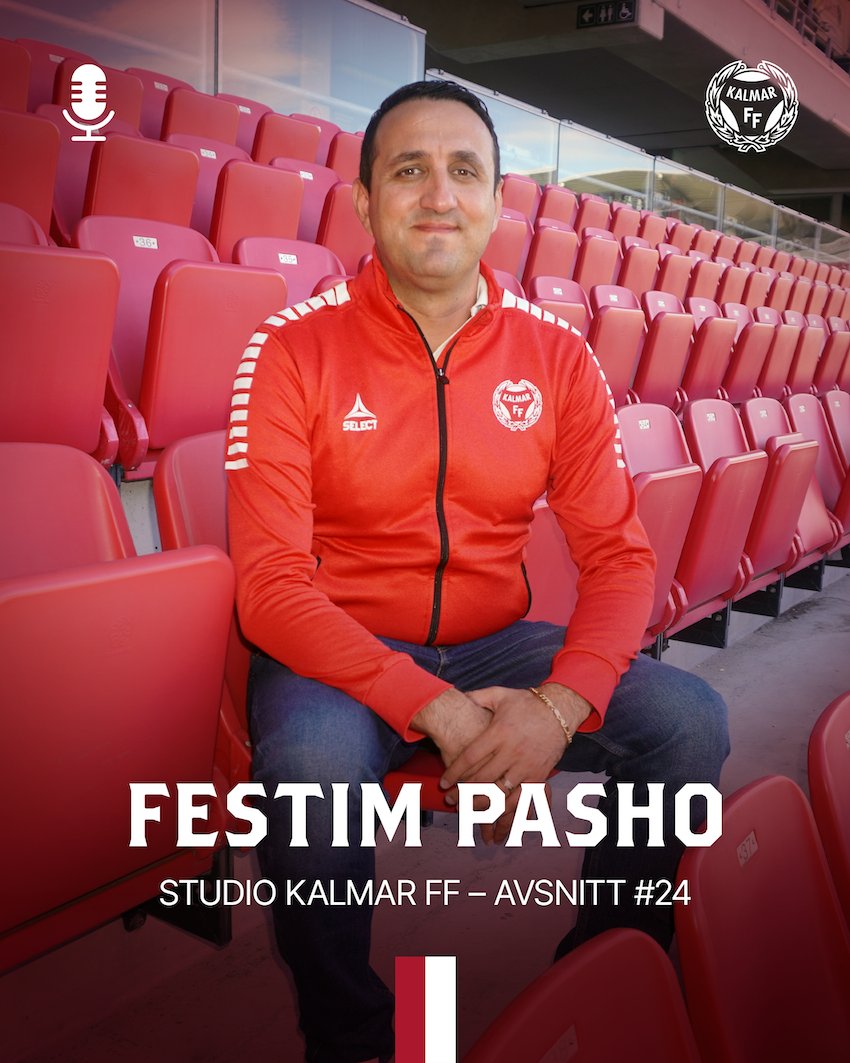 KalmarFF's tweet photo. I dagens poddavsnitt gästas vi av Festim Pasho, sportchef på akademin. 

Vi pratar bland annat om hans roll i föreningen, arbetet med det regionala talangprojektet och varför han tycker att Kalmar FF är en bra plats för unga spelare att utvecklas på. 
https://t.co/ffPDIidPL7 https://t.co/e0fvUH2Jqh