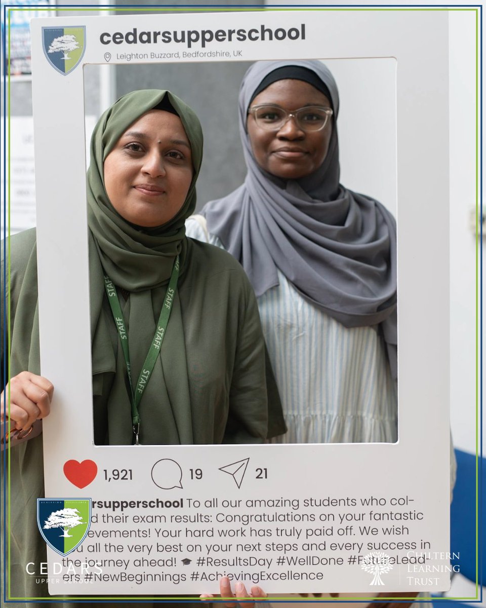 Cedars_Upper's tweet image. To all our amazing students who collected their exam results: Congratulations on your fantastic achievements! Your hard work has truly paid off. We wish you all the very best on your next steps and every success in the journey ahead! @ChilternLT @mjpGibbs @Umara1Qureshi