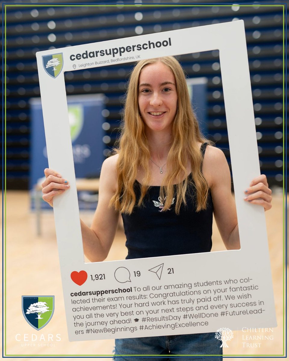 Cedars_Upper's tweet image. To all our amazing students who collected their exam results: Congratulations on your fantastic achievements! Your hard work has truly paid off. We wish you all the very best on your next steps and every success in the journey ahead! @ChilternLT @mjpGibbs @Umara1Qureshi