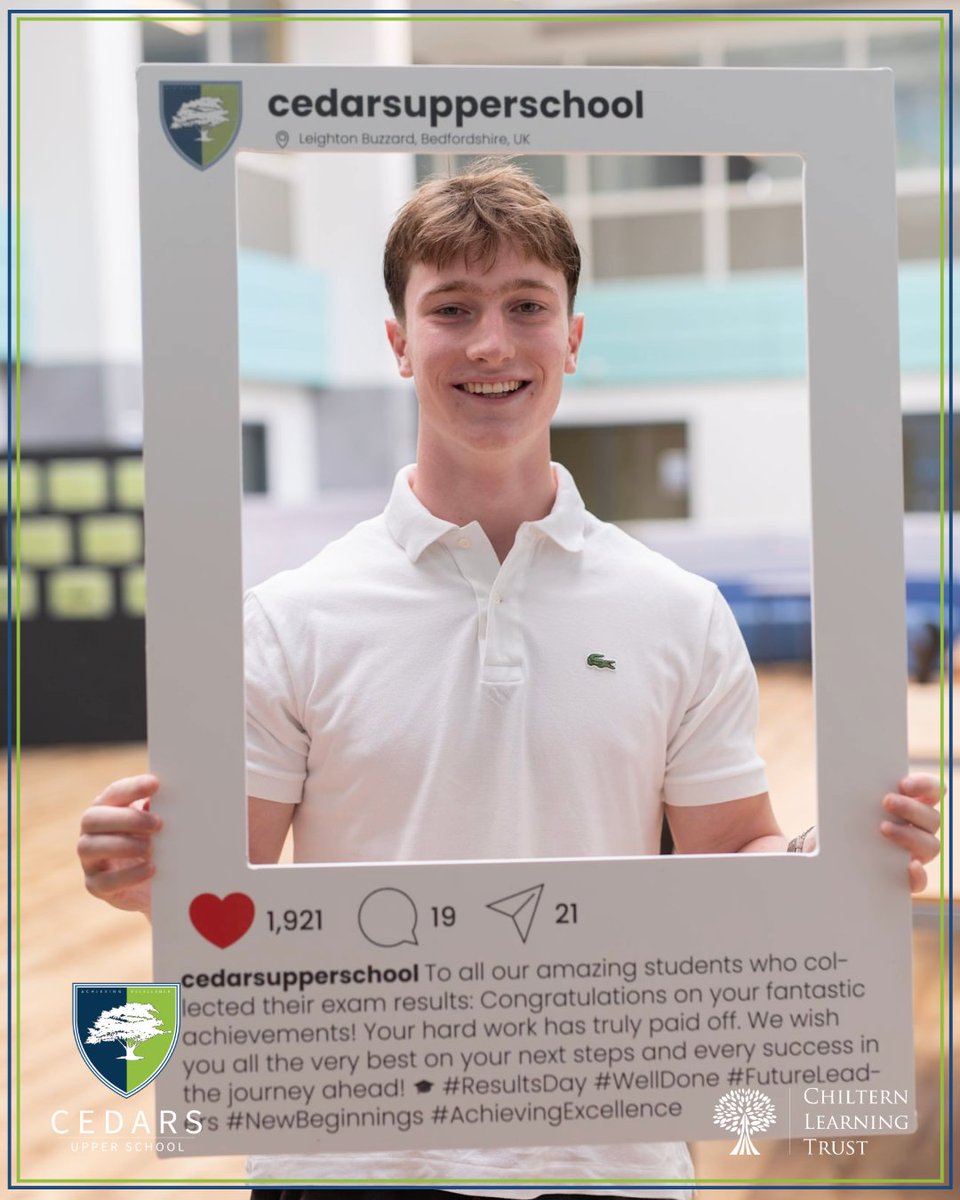 Cedars_Upper's tweet image. To all our amazing students who collected their exam results: Congratulations on your fantastic achievements! Your hard work has truly paid off. We wish you all the very best on your next steps and every success in the journey ahead! @ChilternLT @mjpGibbs @Umara1Qureshi