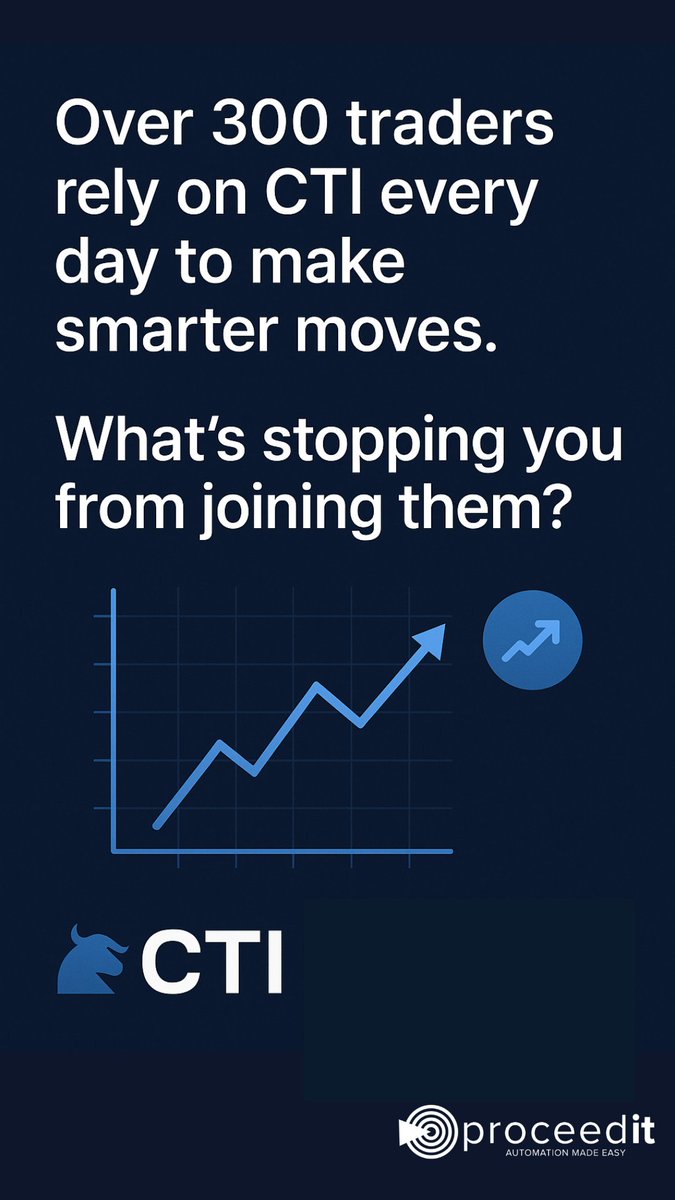 Proceedit's tweet image. Over 300 traders rely on CTI every day to make smarter moves.
The question is — what’s stopping you from joining them?

proceedit.shop/pages/trading?…

#SmartTrading #CTI #TradingTech #Proceedit