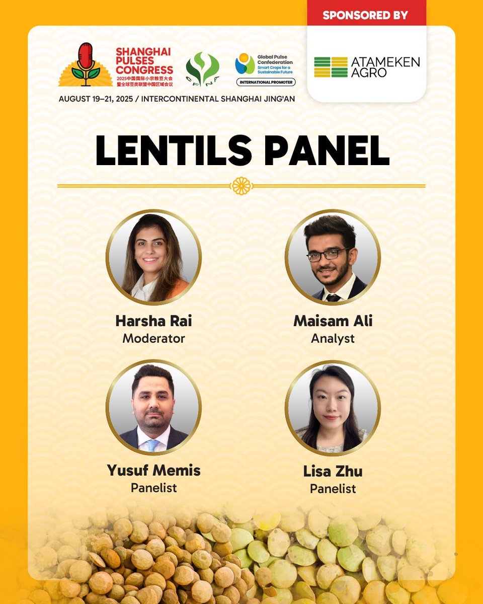 GPC (@globalpulsesgpc) on Twitter photo Meet the industry experts sharing their knowledge at the Shanghai Pulses Congress!
These professionals are already gearing up to deliver the most valuable, cutting-edge insights from the world of pulses.
There’s still time to register!
…anghaipulsescongress.globalpulses.com
#GPC #Pulses Meet the industry experts sharing their knowledge at the Shanghai Pulses Congress!
These professionals are already gearing up to deliver the most valuable, cutting-edge insights from the world of pulses.
There’s still time to register!
…anghaipulsescongress.globalpulses.com
#GPC #Pulses