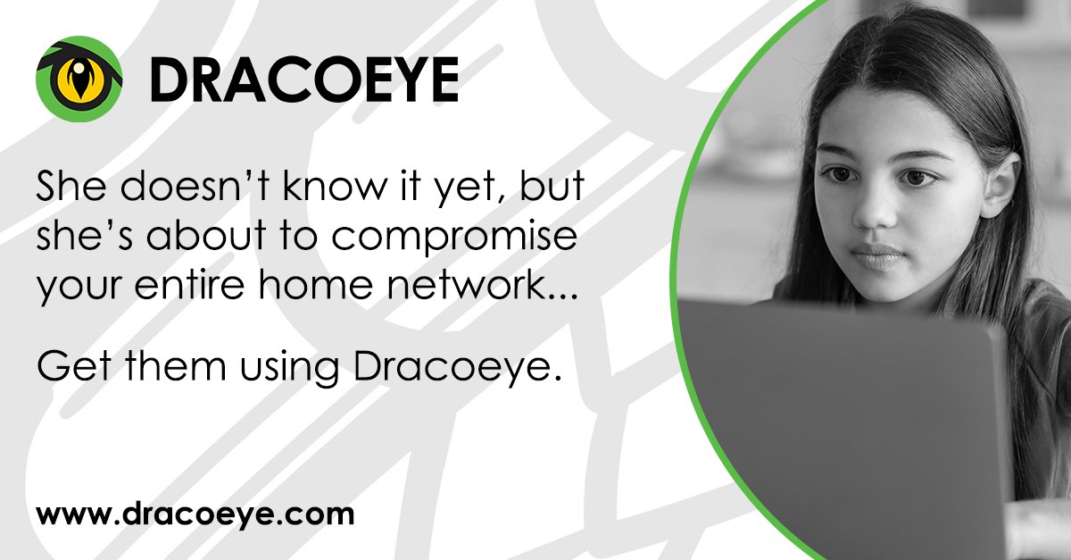 If you're someone who regularly works from home, you'll understand the need to keep your home network secure. So teach your family about using #Dracoeye to check files, file hashes, IP addresses, domains and URLs for evidence of #CyberSecurity threats: dracoeye.com