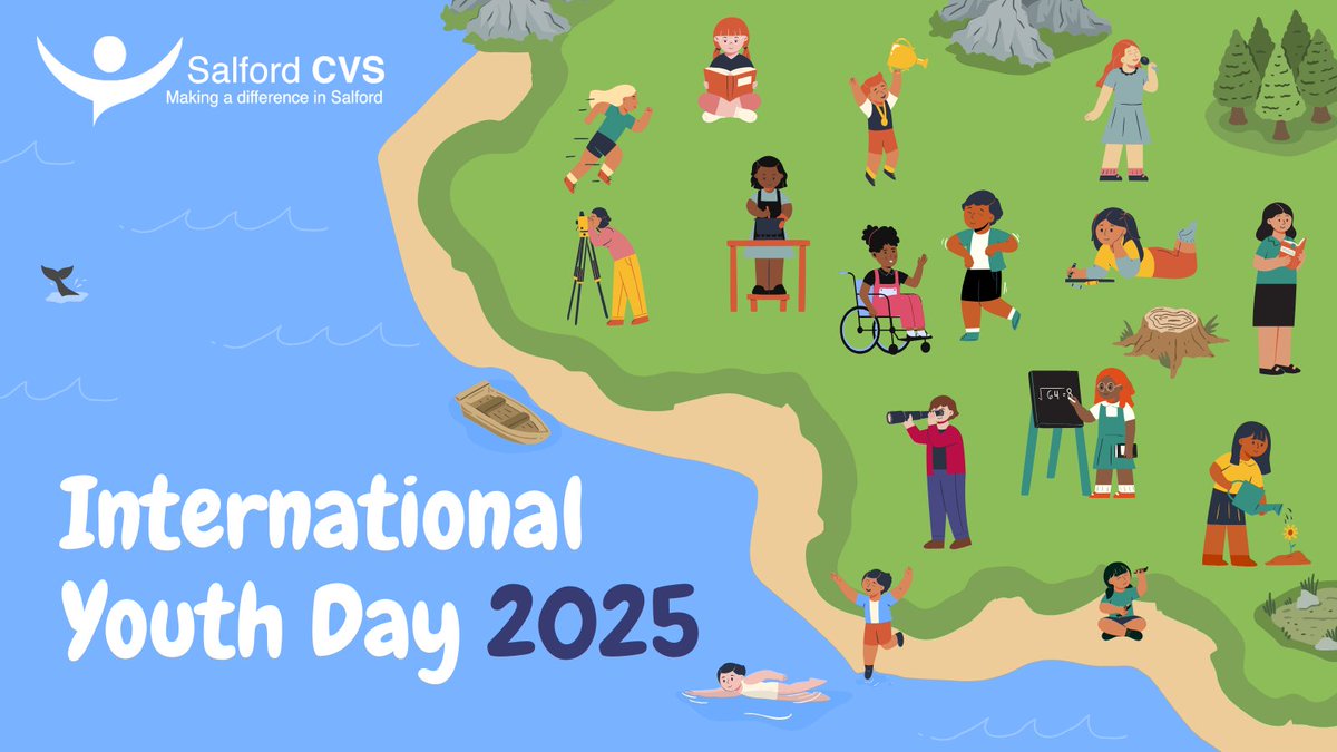 Salford CVS (@salfordcvs) on Twitter photo It's International Youth Day 2025!🌎💫 At Salford CVS, we’re proud to work with organisations that help young people grow, lead, and feel heard. 
Together we’re building a stronger and fairer Salford. Thank you to everyone making a difference this #InternationalYouthDay It's International Youth Day 2025!🌎💫 At Salford CVS, we’re proud to work with organisations that help young people grow, lead, and feel heard. 
Together we’re building a stronger and fairer Salford. Thank you to everyone making a difference this #InternationalYouthDay