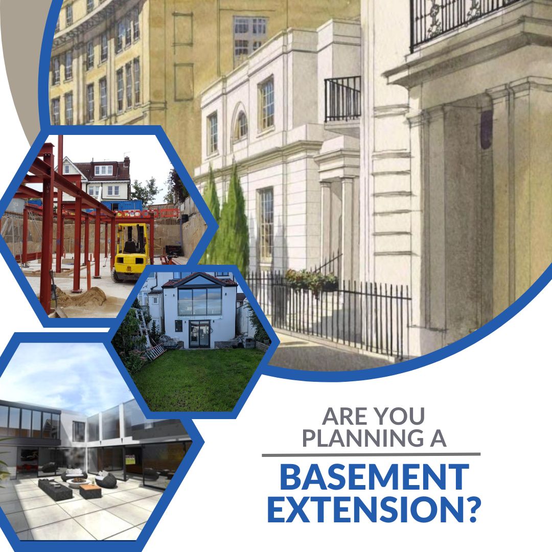 Are you planning a #BasementExtension? How can #Quorum help? By sending us your existing drawing plans for your #project, we will collaborate with architects and assist by designing #sustainable and economical structural solutions that comply with building control requirements.