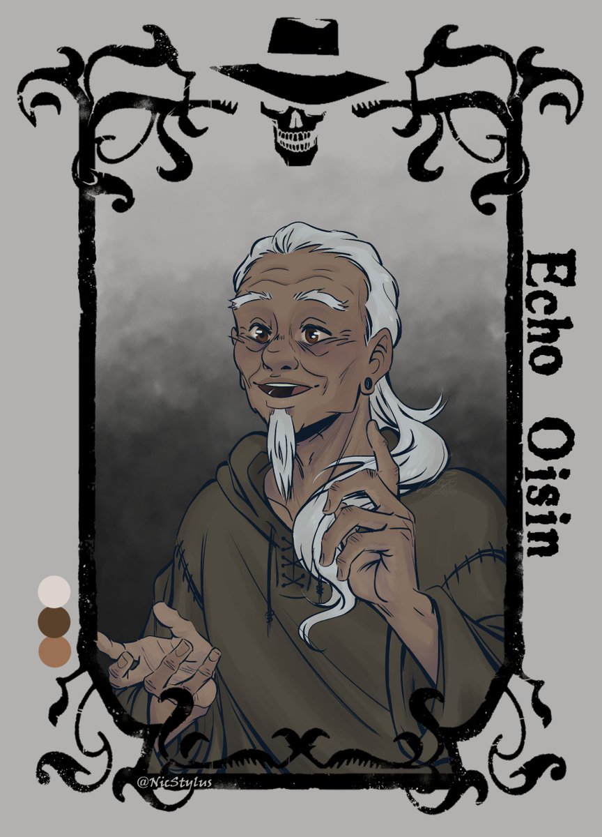 Nic_Stylus's tweet image. Echo Oisin!!
Card 24 for SOTA, (of ~65 for the Faceless Trilogy!
 - 
#SkulduggeryPleasant #EchoOisin #Oisin #art #nicstylus