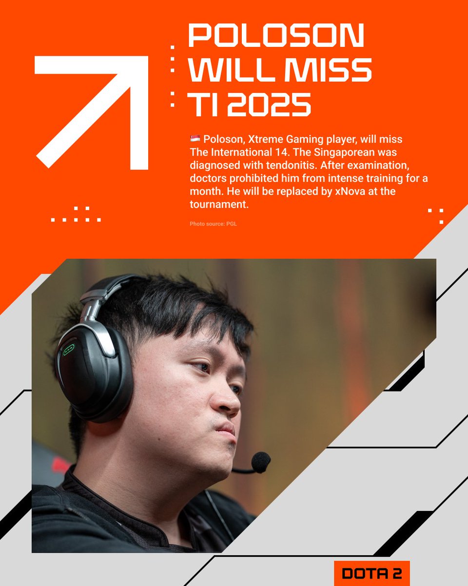 Here’s the first roster change ahead of The International 👀

Wishing 🇸🇬 poloson a speedy recovery 🙏