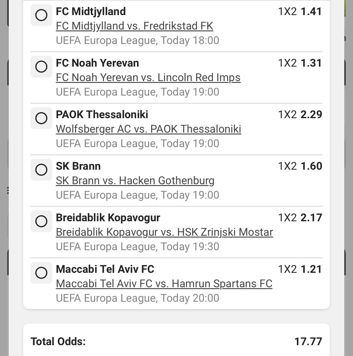 Come BOOM with Sigidi 🔥🥳
Straight winner and overs/unders ⚽️⚽️

Start time: 18:00 ⏰
Codes: 
BWA9A3C51 - 12.04 odds 💥
BWA9A3929 - 17.77 odds 💥