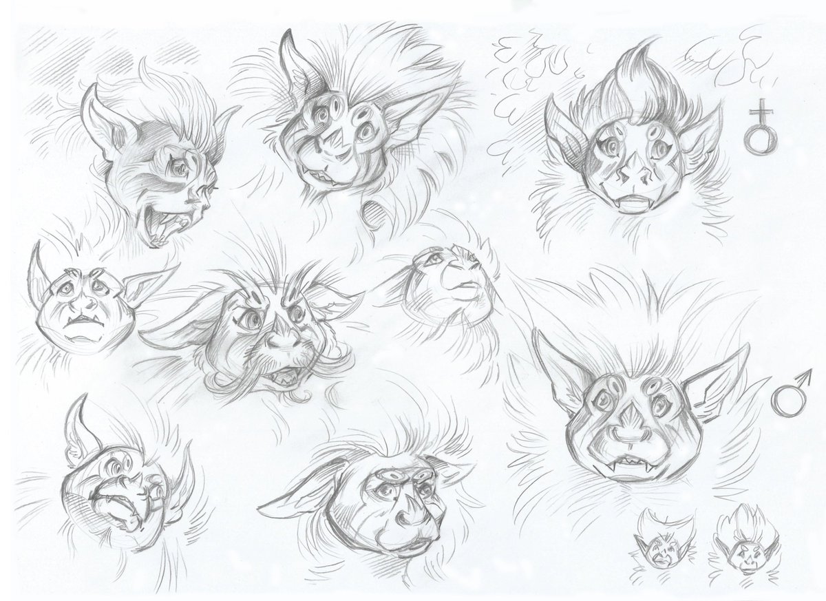 Taski_Guru's tweet photo. Space Psycho Goat
and Flying Monkeys (as a reference to a famous story)
Alien species designs by me

Concepts I made for Novan's Star Trek fan project.  #startrek #startrek_oc #TheWizardofOz #flyingmonkey #star_trek #fanart #scifi https://t.co/jeVoKSa1Gd