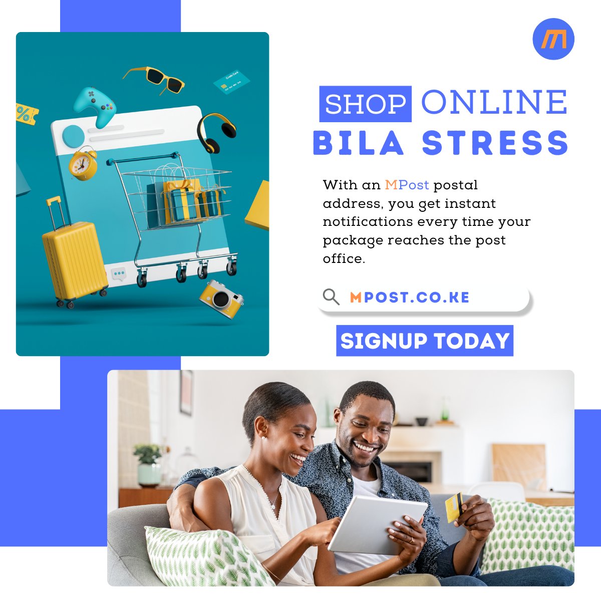 MPost keeps you in the loop, turn your mobile number into your official postal address and get notified the moment your package arrives at the post office.