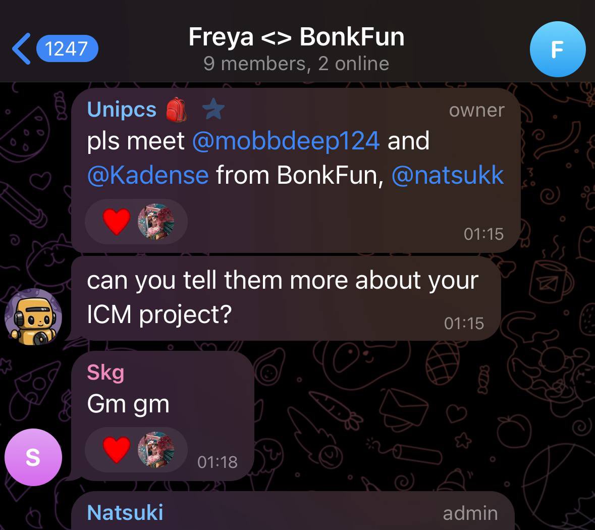 ONIGIRI_CATBUS's tweet photo. Bonk官方站台 $FREYA
Bonk系大反攻开始！

1. #USELESS 陆续上线了Kraken, Binance US, Coinbase路线图，吹响反攻号角，Bonk系代币普涨

2. $FREYA 宣布将以进化后的全新姿态被Bonk生态支持，推出革命性新功能和生态。Bonk团队的小企鹅@iamkadense和@solportskg回复该推文进行站台支持，确认扶持合作

不得不说有些天时地利人和的味道了。牛市到来，链上回暖，Bonk反攻。这个时候被Bonk扶持成为主推ICM会有多疯狂。别忘了Freya和Bonk的合作是Bonkguy牵线的，这意味着什么大家自行思考。记得：Bonkguy身后是Bonk系的庄和鲸鱼们。

不难理解为什么Bonk会选择扶持收入回购运作的高上限AI游戏ICM $FREYA 来反攻破局：Bonk想要反攻Pump，光靠meme是不够的。一个能打开天花板的“有用”币是破局的关键。经过验证的ICM回购飞轮和好团队 有需求有收入的好产品和有控筹、有钱、有资源的团队太重要了，如果有凝聚在这样团队周围的强共识社区则更好。不管是新加入的大户们还是长期定投的坚定信仰者们，都看到过一月40倍33M的奇迹。同样的链上流动性丰盈期，bonk扶持的主推Bonk ICM，接入英文圈的曝光和资金量, $FREYA 一飞冲天给Bonk打开天花板制造造富效应，双赢合作，是不是很好理解Bonk团队的官方站台了？