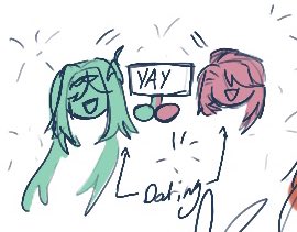 YuriLionfish's tweet photo. I didn’t have time to draw something properly today because I was JUMPSCARED!!!! Whatever GO MY DAY ONE!!! (Ft Lanlotte)
#lionfishweek #lionfishweek2025 #Gaminet https://t.co/q1boWCx12l