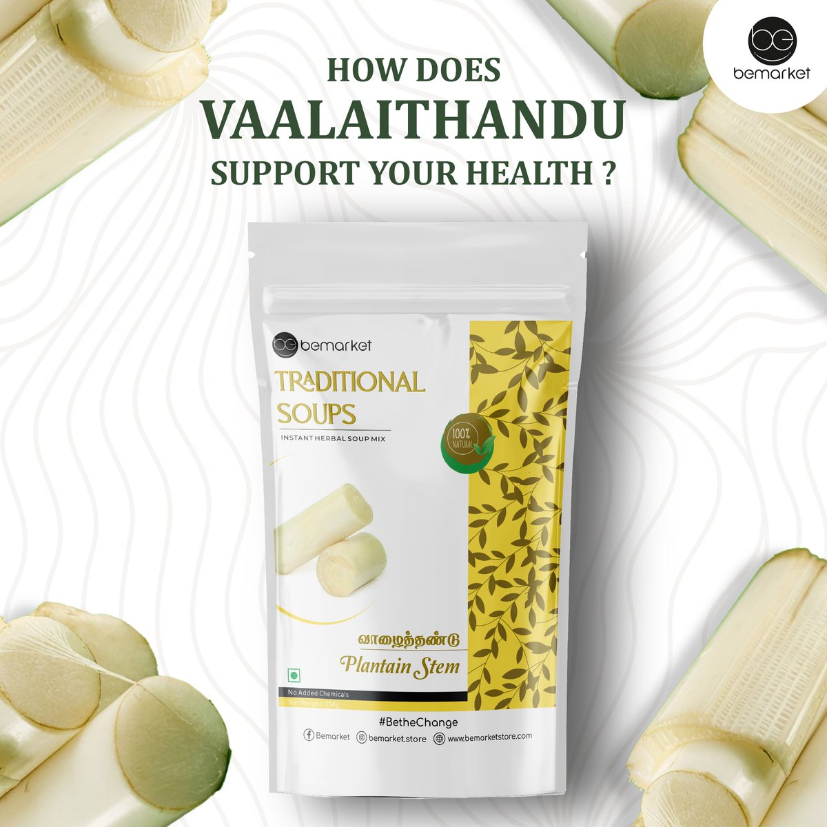 bemarket_store's tweet photo. 🌿 Refresh &amp; heal with Vaalaithandu Soup!
💧 Cools the body | 🪨 Helps prevent kidney stones | Aids weight management
Your natural way to stay light &amp; hydrated 💚
#VaalaithanduBenefits #sipsmart #consciouseating #BeTheChange https://t.co/2592UI01mk
