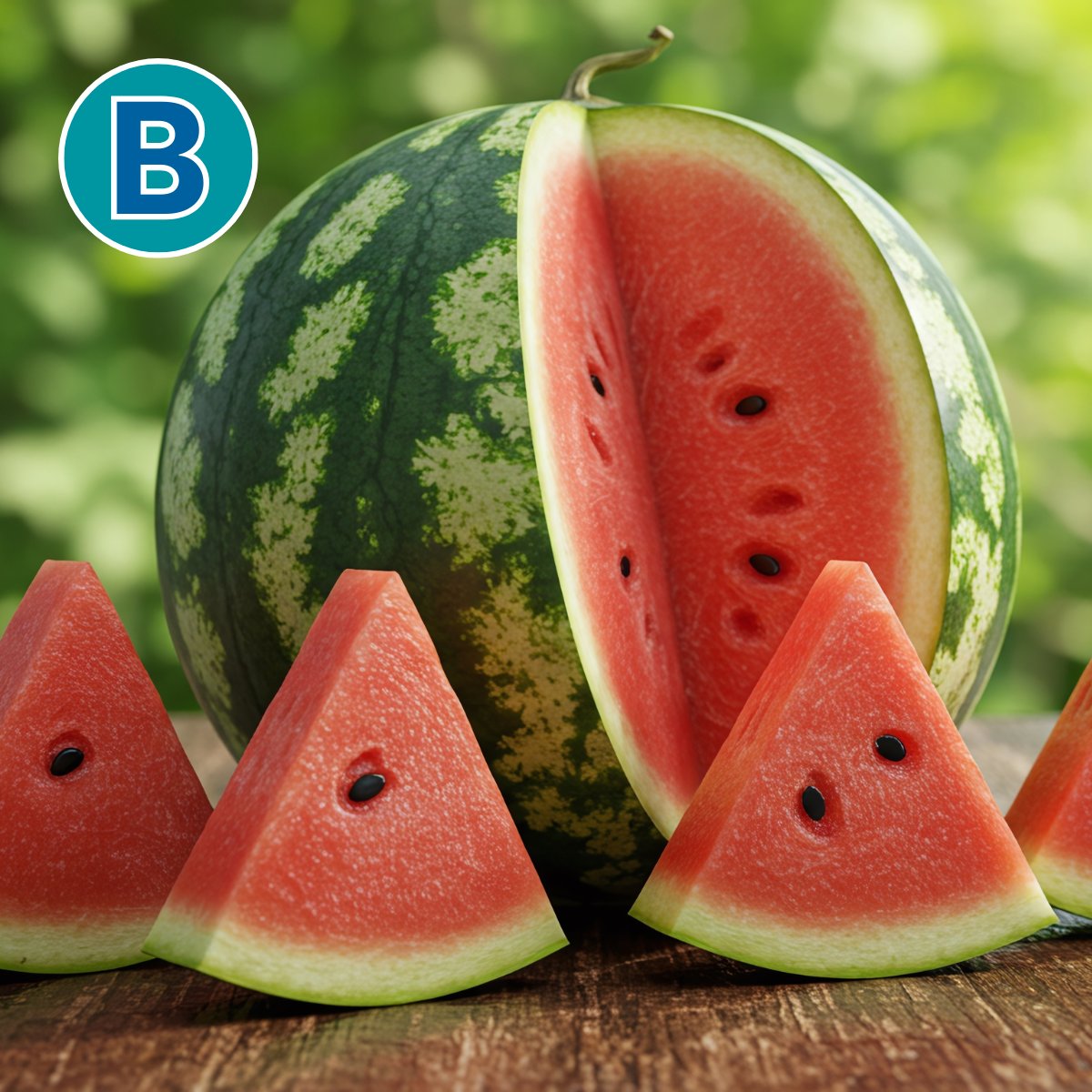 🔎 Tornano le nostre sfide tra intelligenza artificiale e realtà e visto il periodo non poteva mancare una sfida “succosa”!

🍉 Osserva attentamente queste due immagini di un cocomero: una è una fotografia, l'altra è una creazione dell'Intelligenza Artificiale. Secondo te, quale