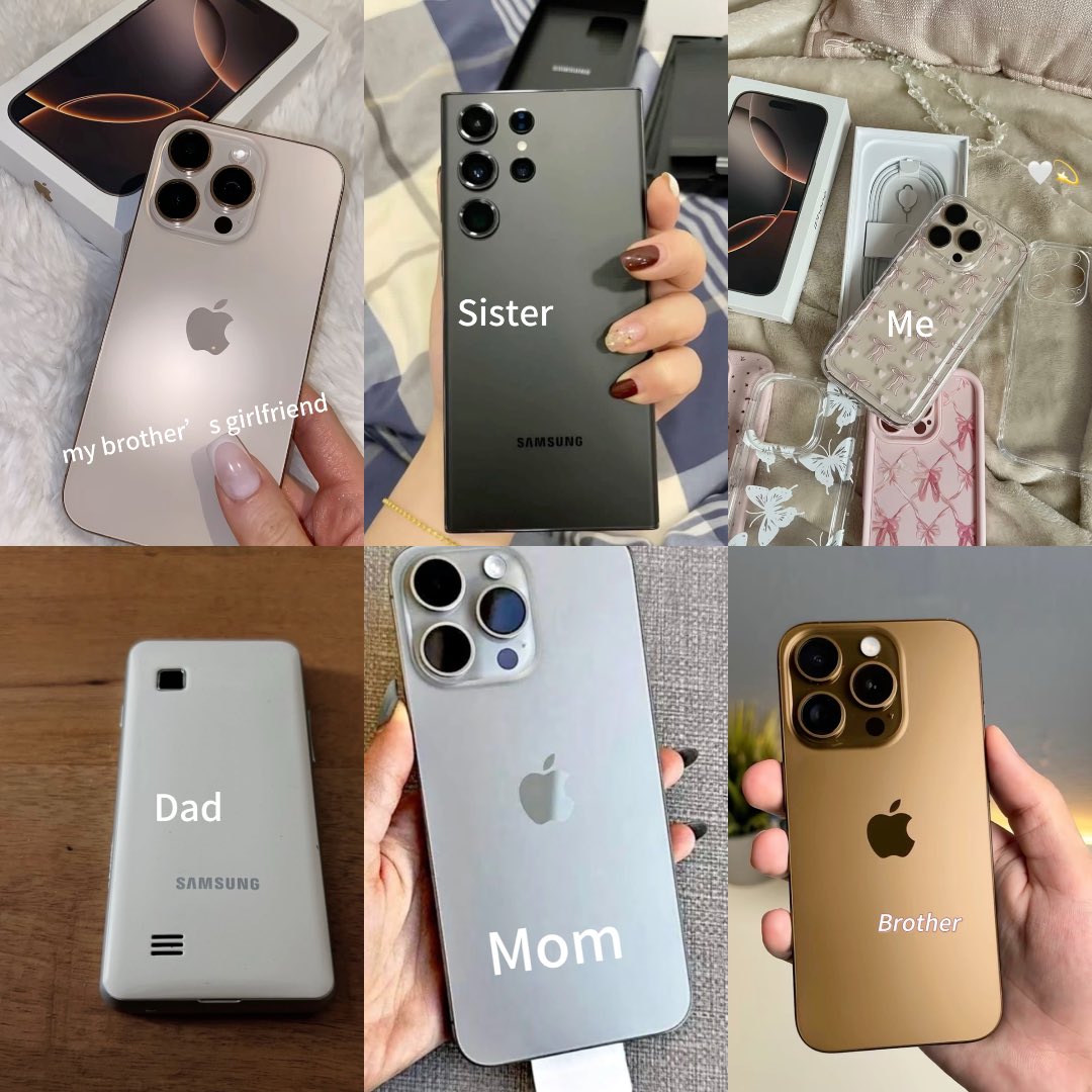 My dad paid for all our phones, but he keeps his old Samsung. Dropped a hundred times, never broke… this phone is more powerful.