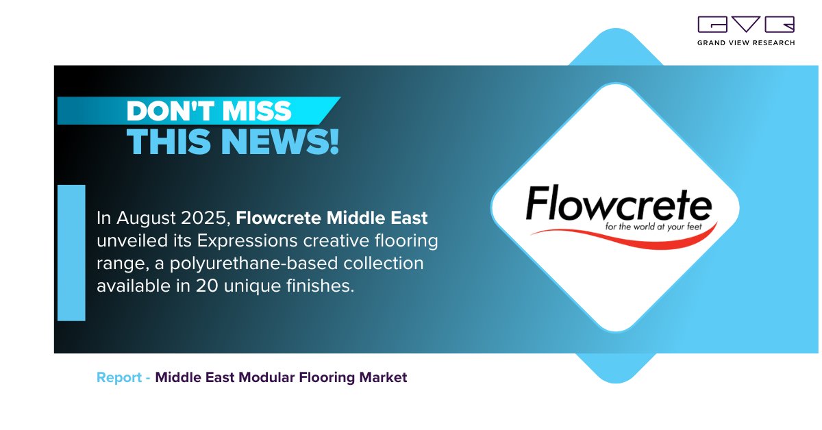 gvr_cmfe's tweet image. Demand in the Middle East Modular Flooring Market is growing due to increased construction across sectors. Additionally, the preference for modular flooring in these sectors is boosting growth.

Study insights @ tinyurl.com/28cttfqg

#GVR #modularflooring #marketresearch