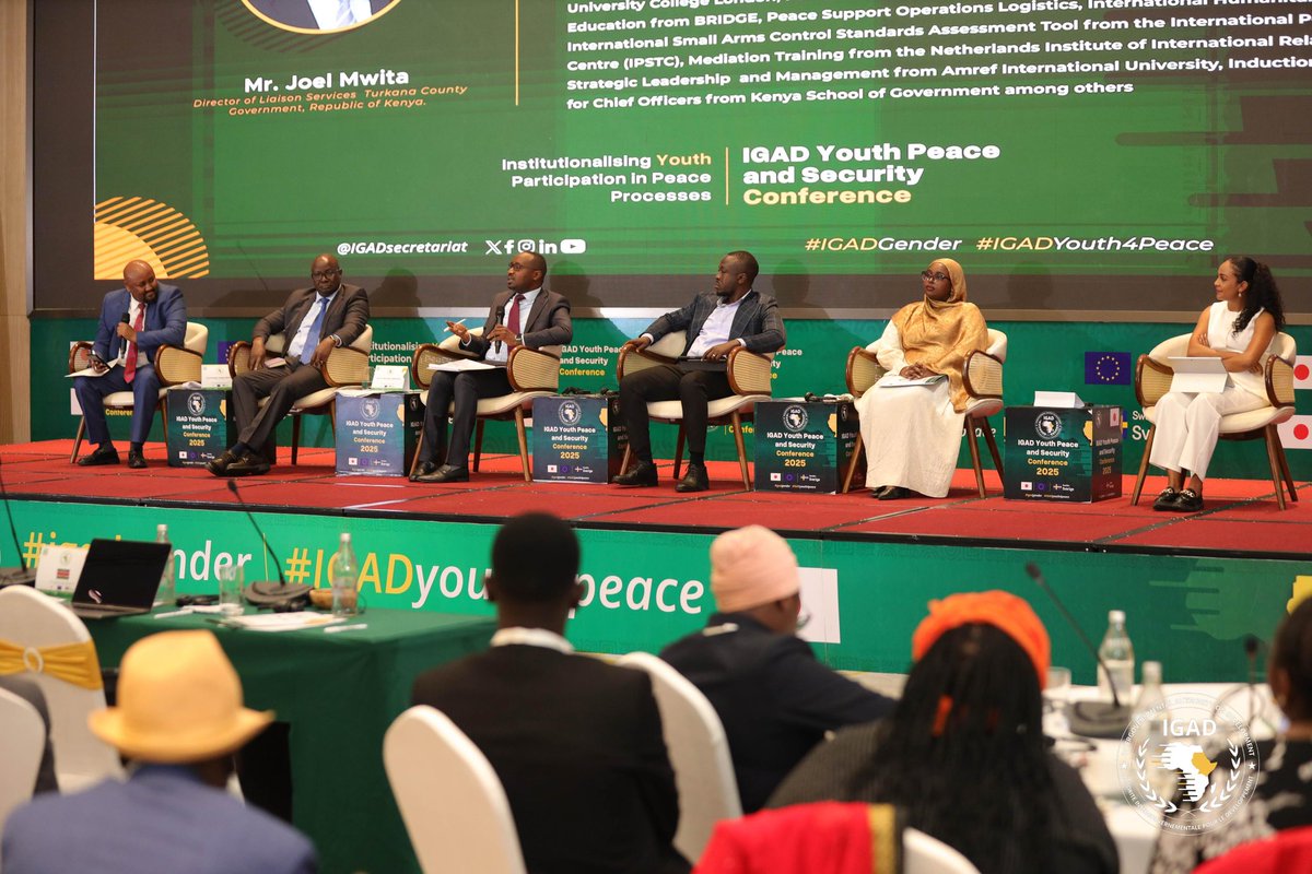 ugbadnour's tweet photo. Was a panelist at the #IGADYouth4Peace Conference, I contributed to critical discussions on youth, elections, and peace-building, with a focus on safeguarding democratic processes especially relevant as Somalia prepares for its first democratic elections in 50 years. #IGADGender https://t.co/1o6f0O6B2z