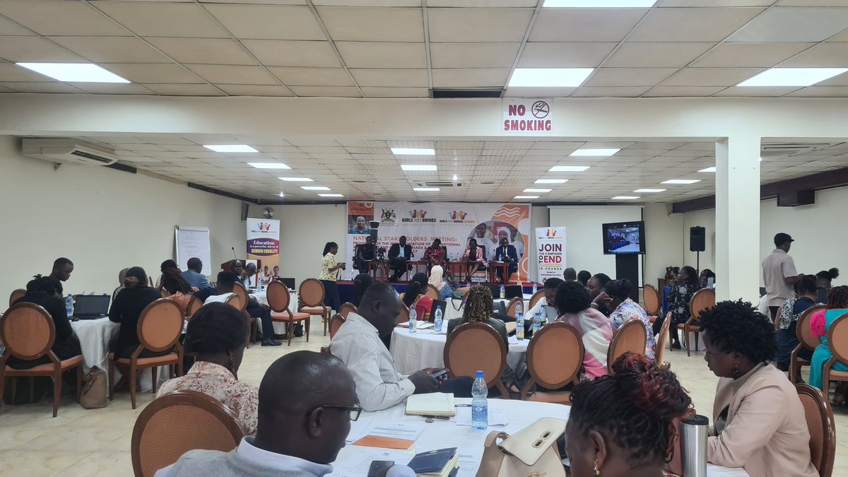 DreamEDOU's tweet photo. Happening NOW: National Stakeholders meeting accessing the performance of the implementation of the National Strategy to end child marriage and teenage pregnancy in Uganda.  @GirlsNotBrides @GNB_Uganda @touch_uganda @BrMutebi https://t.co/cQVBG7yNhm