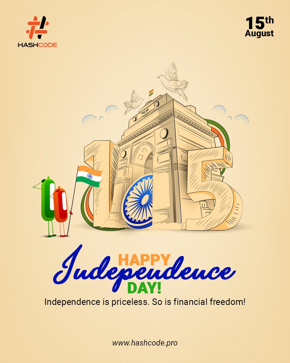 HashcodeAcadmy's tweet image. Freedom for the nation, freedom for your finances 🇮🇳✨
This Independence Day, let’s celebrate both!
.
.
.
.
.
.
#IndepedenceDay2025 #HashcodeOfficial