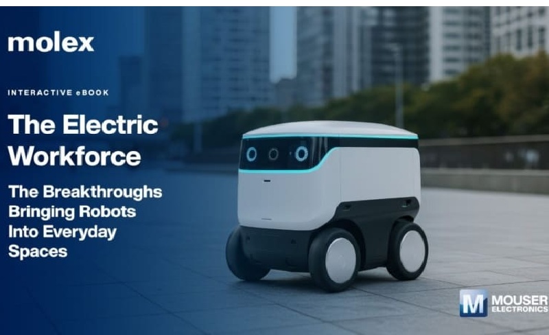 Mouser comparte soluciones de robótica avanzada
infoplc.net/plus-plus/tecn…
La compañía ha anunciado la publicación de un libro electrónico de desarrollos realizado junto con el fabricante de componentes electrónicos Molex.