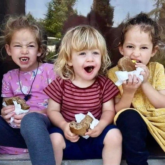 Regardez bien ces enfants. Omer avait 2 ans, ses deux soeurs jumelles Arbel et Shahar avaient 5 ans.
Le 7 octobre 2023, ils ont été BRULÉS VIFS, pour le fun, par des Civils de GAZA.
Vous êtes pour la "Palestine"? C'est ça que vous défendez. 
Regardez les encore une fois. Ce ne