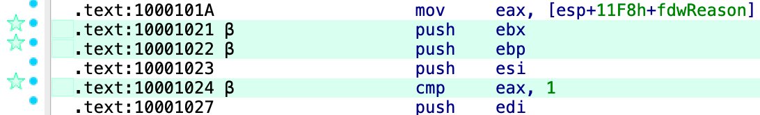 TIL: you can quickly create bookmarks in IDA by clicking in the execution flow area. Thanks <a href="/IgorSkochinsky/">Igor Skochinsky (@IgorSkochinsky@infosec.exchange)</a> for your tip here: hex-rays.com/blog/igors-tip…