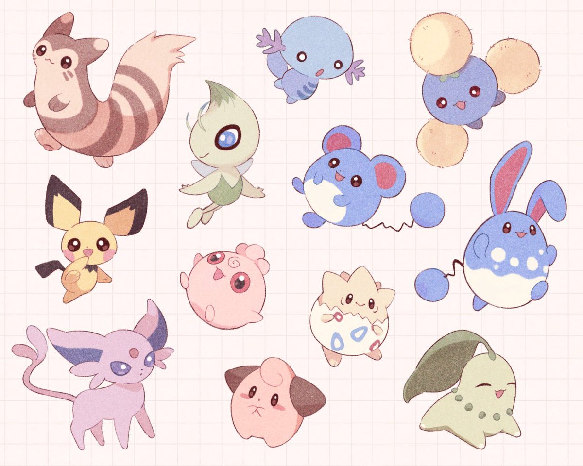 ジョウトポケいっぱい描いた！