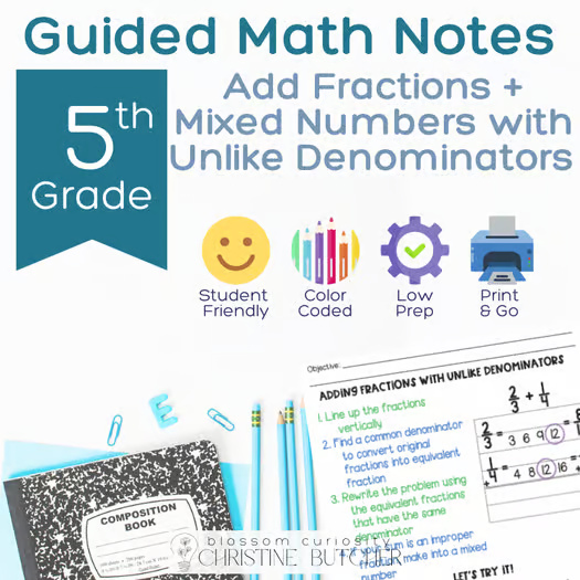 BooksyBrain's tweet photo. Add Fractions and Mixed Numbers with Unlike Denominators Guided Math Notes
https://t.co/9p1atAXtqb

#Maths #Printables #Preschool #Alphabet #worksheet #Coloring_Book #kidsbooks #childrensbooks #picturebooks #kidlit #readingisfun #bookstagram #childrensbookillustration #bookworm https://t.co/y5FamGU9IP