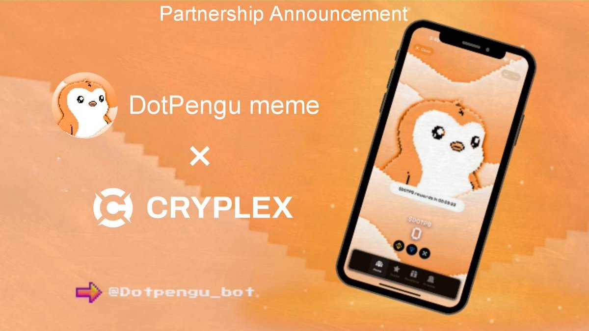 DotPengu_meme's tweet photo. ATTENTION 🚨

Teaming up with @CryplexAI — a DePIN-powered decentralized storage network turning idle disk space into AI infrastructure and rewarding users! ⚡Backed by $23M from @HuntXLabs &amp; @ttb_labs_fund, with 2.5M+ nodes fueling the AI revolution. 🚀

#Collab #DOTPG #Web3 #AI https://t.co/URLFNFzyej