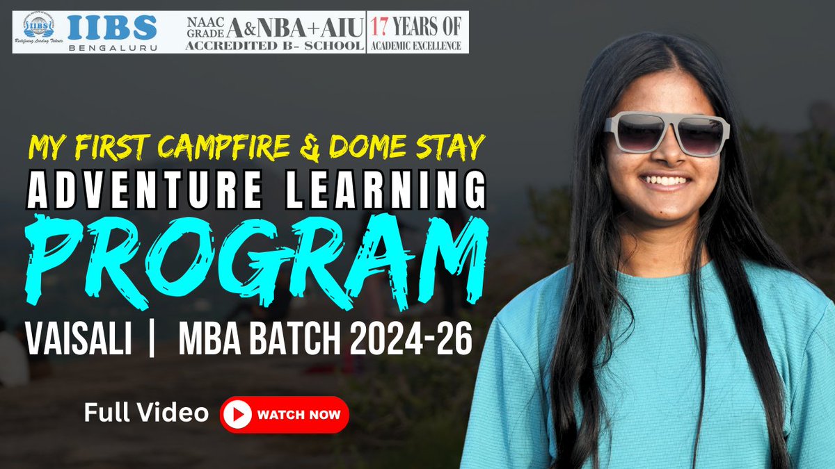 iibsonline's tweet image. My First Campfire &amp;amp; Dome Stay | Adventure Learning Program | Vaisali MBA Batch 2024-26 youtu.be/P5Ab2ZAUSzs

#MBAJourney #AdventureLearning #TeamBonding #OutdoorFun #StudentLife #CampfireNights #DomeStay #ThrillSeekers #RainDanceFun #IIBSExperiences