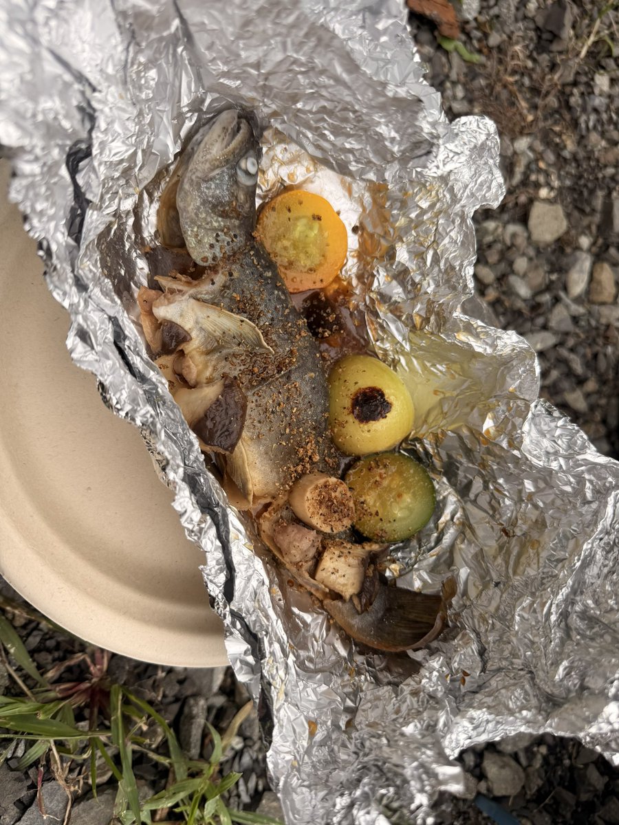 murachio's tweet image. 沢山釣って1匹だけキープしてその場でいただきました！
ウマウマでした！