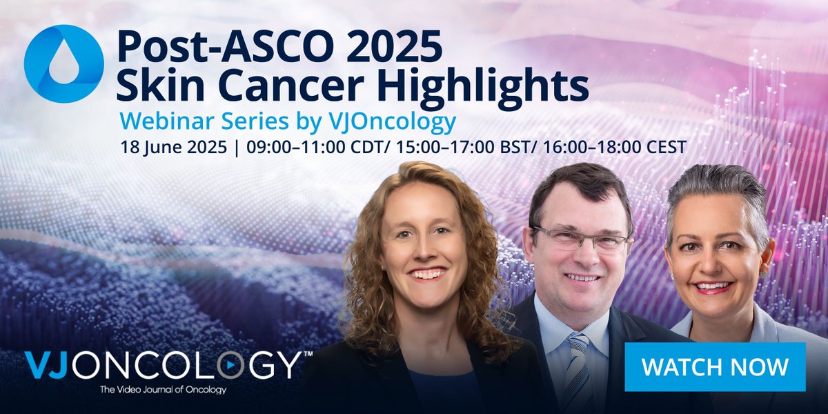 OncoAlert (@oncoalert) on Twitter photo You're invited to join the Post #ASCO25 Skin Cancer Highlights webinar ON Demand
WATCH HERE👉 buff.ly/XWgvcPU
hosted by <a href="/VJOncology/">VJ Oncology</a> and Featuring expert presentations and in-depth discussions on key abstracts in Skin cancer presented at ASCO 2025. Chaired by Dr You're invited to join the Post #ASCO25 Skin Cancer Highlights webinar ON Demand
WATCH HERE👉 buff.ly/XWgvcPU
hosted by <a href="/VJOncology/">VJ Oncology</a> and Featuring expert presentations and in-depth discussions on key abstracts in Skin cancer presented at ASCO 2025. Chaired by Dr