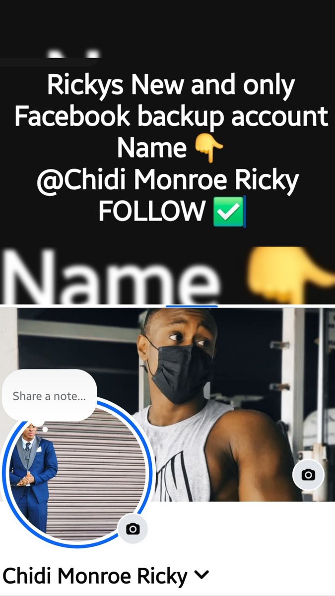 Ricky_chidi's tweet image. New Facebook backup account @Chidi Monroe Ricky ....Make sure to search and follow immediately you see this post ....back and actively posting ✅....No one does it like it 💯❤️