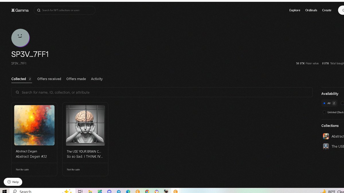 Welcome to "7FF1" on <a href="/trygamma/">Gamma.io</a> to my small Art Community. So Happy to see You as a new Art curator &amp;  You chose my Art to start your new Collection

Abstract Degen is the PERFECT Collection for Real Art Curators ☺️

Such an Honour F1🙏🙏🙏

Thank You so much!!!!!