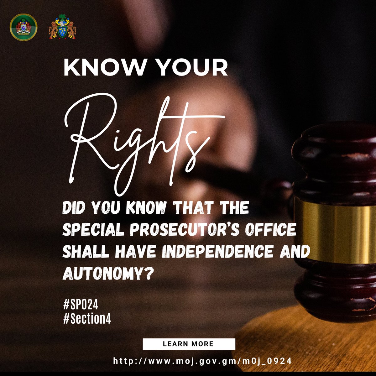 The SPO is independent and autonomous, free from external control in exercising its powers.
To safeguard impartiality, the Special Prosecutor and staff cannot hold other public offices or engage in incompatible political, commercial, or professional activities.
#SP024 #Section4