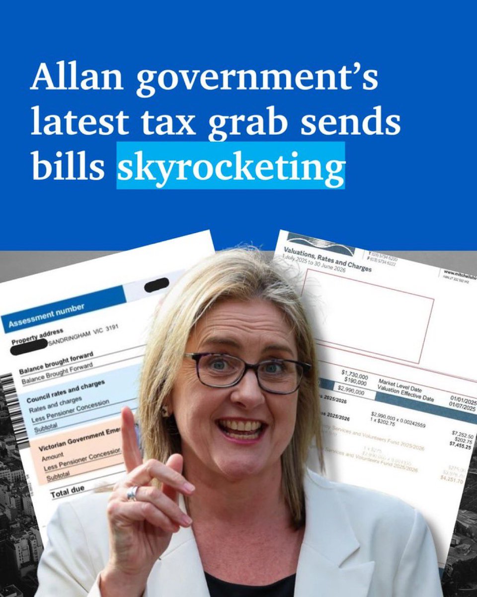 RNLilydale 🏴☠️ (@rn_lilydale) on Twitter photo <a href="/JacintaAllanMP/">Jacinta Allan</a> The Allan government’s new emergency services tax has hit home and business owners across Victoria hard — with some copping bills higher than their council rates <a href="/JacintaAllanMP/">Jacinta Allan</a> The Allan government’s new emergency services tax has hit home and business owners across Victoria hard — with some copping bills higher than their council rates