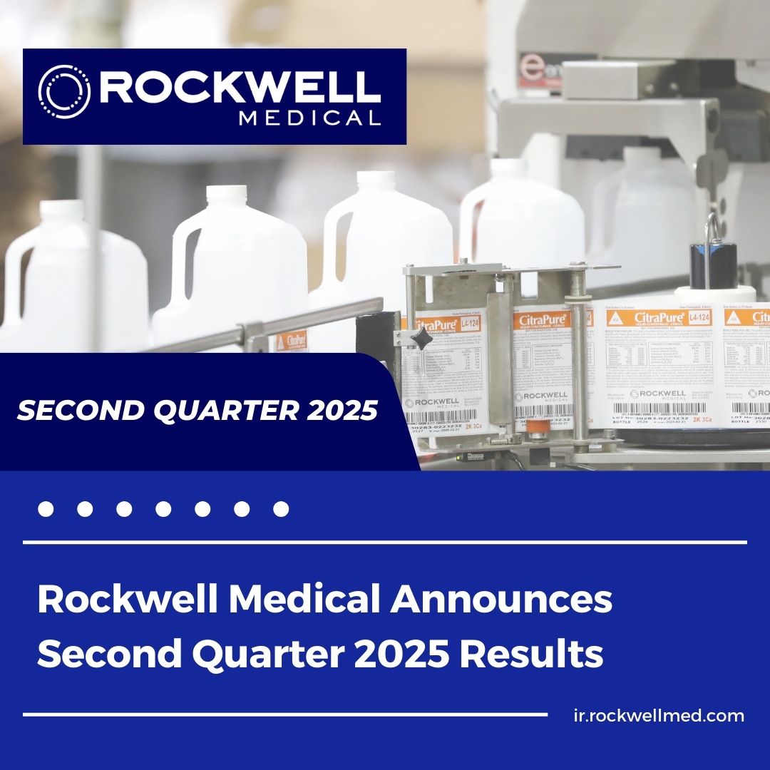 RockwellMedical's tweet photo. $RMTI announces Q2'25 financial and operational results. CC/Webcast at 8:00am ET. https://t.co/3yLavnWFuF #earnings #hemodialysis #dialysis https://t.co/BPLXXp3faF