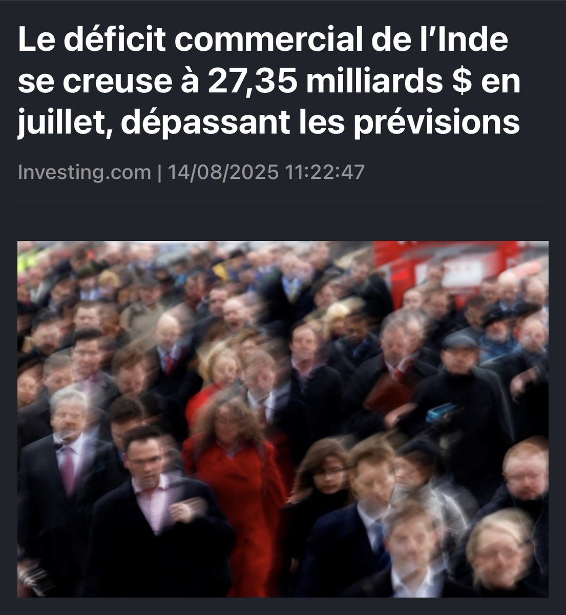 TheNextGain's tweet photo. Les analystes avaient prévu un déficit commercial de 20,35 milliards $ pour juillet, ce qui rend le chiffre réel environ 7 milliards $ au-dessus des prévisions https://t.co/iKm81IOdyD