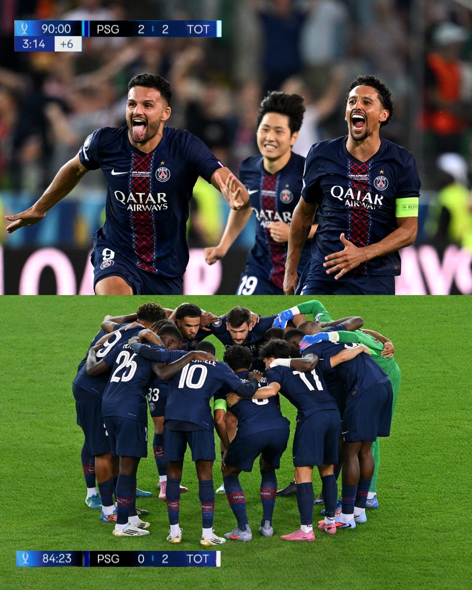 PSG_inside's tweet photo. 🗣️ Ne jamais rien lâcher... ❤️💙

#SuperCup https://t.co/RBU0aW4ZQf