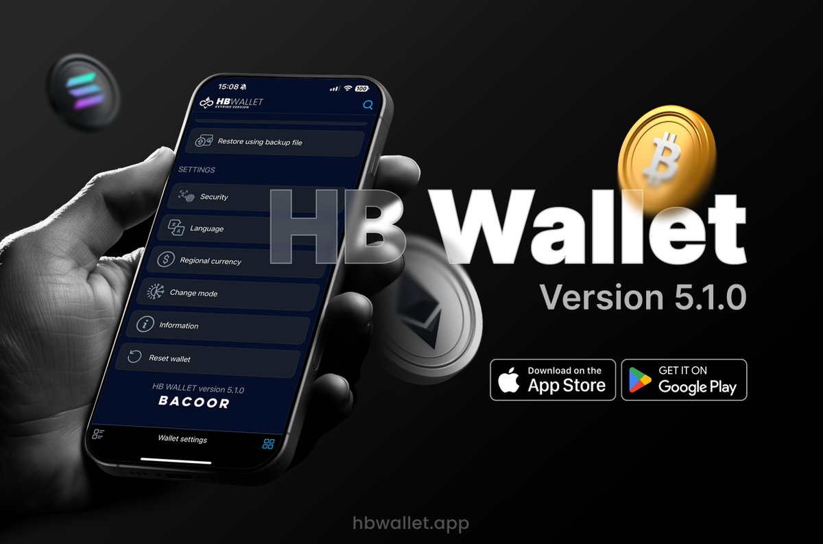 HB Wallet version 5.1.1 is LIVE 🏪

Update now for an even smoother 💹 more powerful on-chain experience.

LFG 🔥 #Ethereum