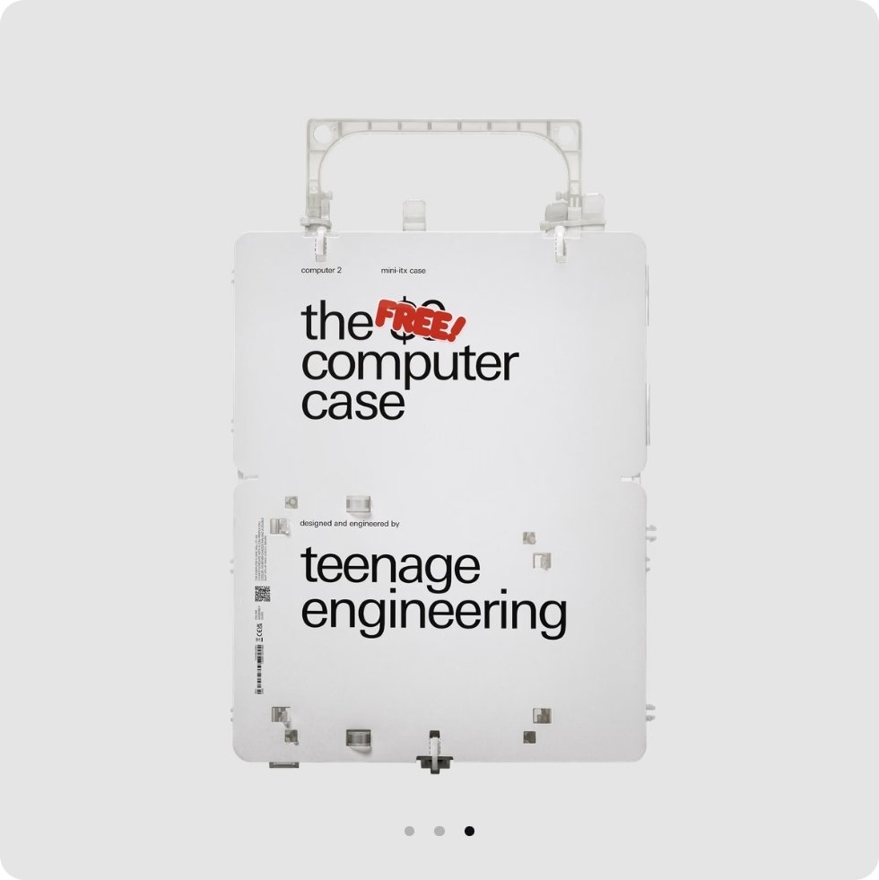 Paraph14's tweet photo. ん、どういうこと？
teenage engineeringが0円のPCケース『computer–2』を発表…！

とりあえずsubmitしておいた。

 https://t.co/JEXq3RoFOj https://t.co/QwhHxZziOU