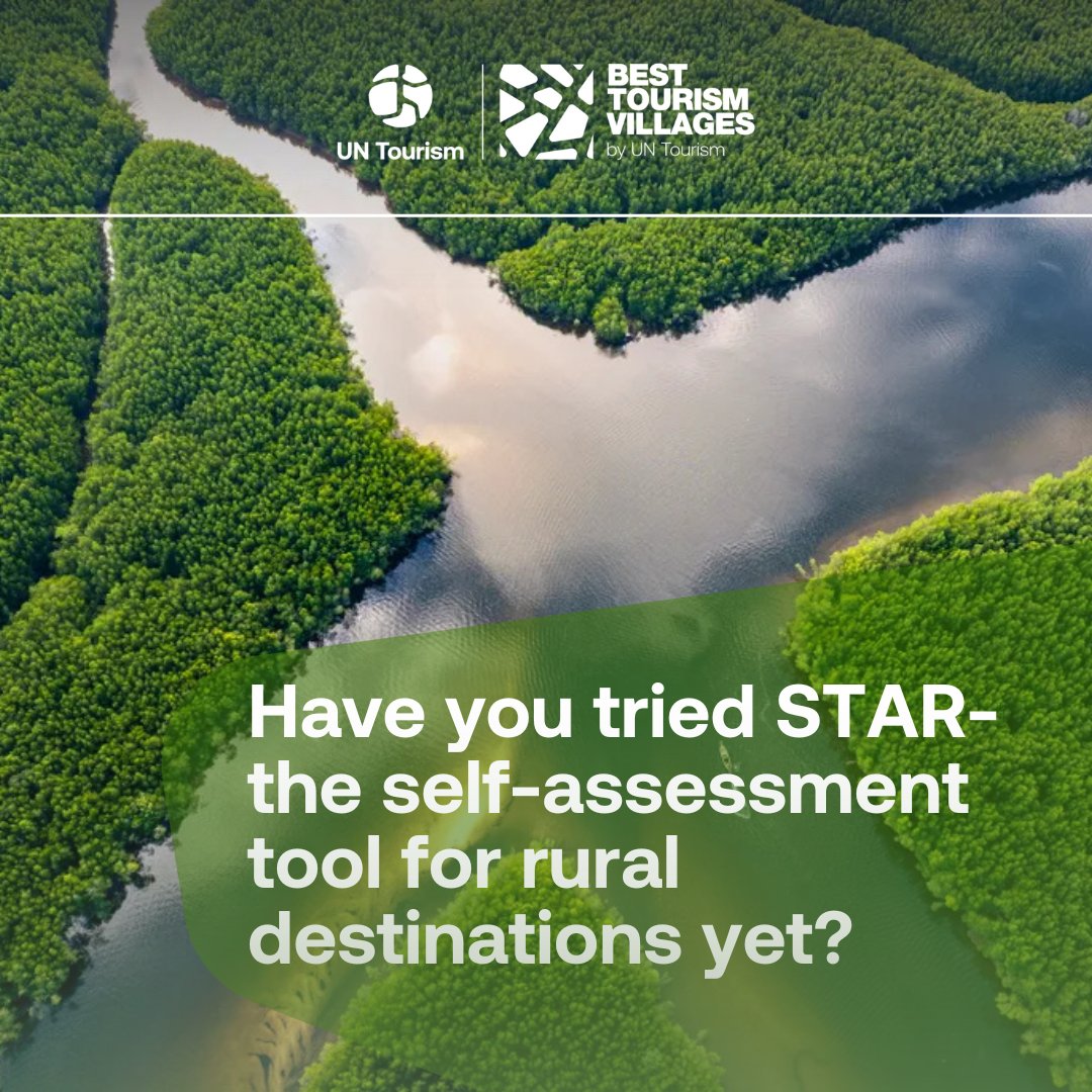 How well do you know #STAR platform? 🌟
Our Self-Assessment Tool for Advancing Rural Tourism helps destinations measure sustainability and unlock growth opportunities. Start your journey here 👉 star.untourism.int/?login=1
#UNTourismRural #BestTourismVillages #UNTourism