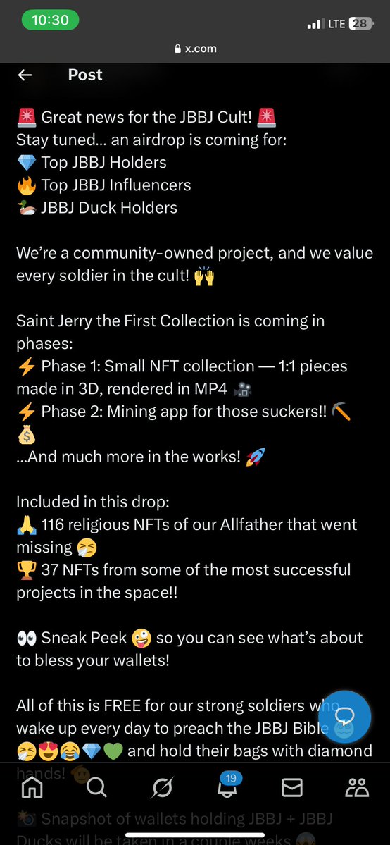 Branyx Loman (@bryank0064) on Twitter photo Morning soldiers! Trust we are good 😊
Are you not excited to have a great general like <a href="/Parce111/">ParceOnChain</a>. I’m so proud to have general like you. JBBJARMY is proud to have you General.
x.com/Parce111/statu…
#JBBJARMY
#JBBJDUCK
<a href="/miuk112/">Jogina</a> <a href="/Eaglee_Eyes/">EAGLE_EYES⚡</a> <a href="/kostasBeekeeper/">kostas</a> <a href="/Parce111/">ParceOnChain</a> Morning soldiers! Trust we are good 😊
Are you not excited to have a great general like <a href="/Parce111/">ParceOnChain</a>. I’m so proud to have general like you. JBBJARMY is proud to have you General.
x.com/Parce111/statu…
#JBBJARMY
#JBBJDUCK
<a href="/miuk112/">Jogina</a> <a href="/Eaglee_Eyes/">EAGLE_EYES⚡</a> <a href="/kostasBeekeeper/">kostas</a> <a href="/Parce111/">ParceOnChain</a>
