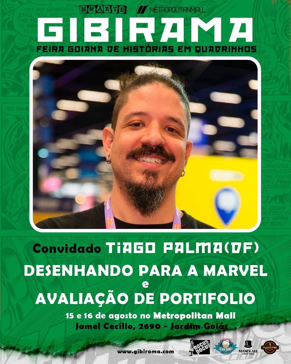 Essa edição da GIBIRAMA - Feira Goiana de Quadrinhos, que acontece sexta e sábado, homenageia o incontornável Jô Oliveira – que fará uma Masterclass – e contará com convidados como Ciça Fittipaldi e Tiago Palma, entre outros.