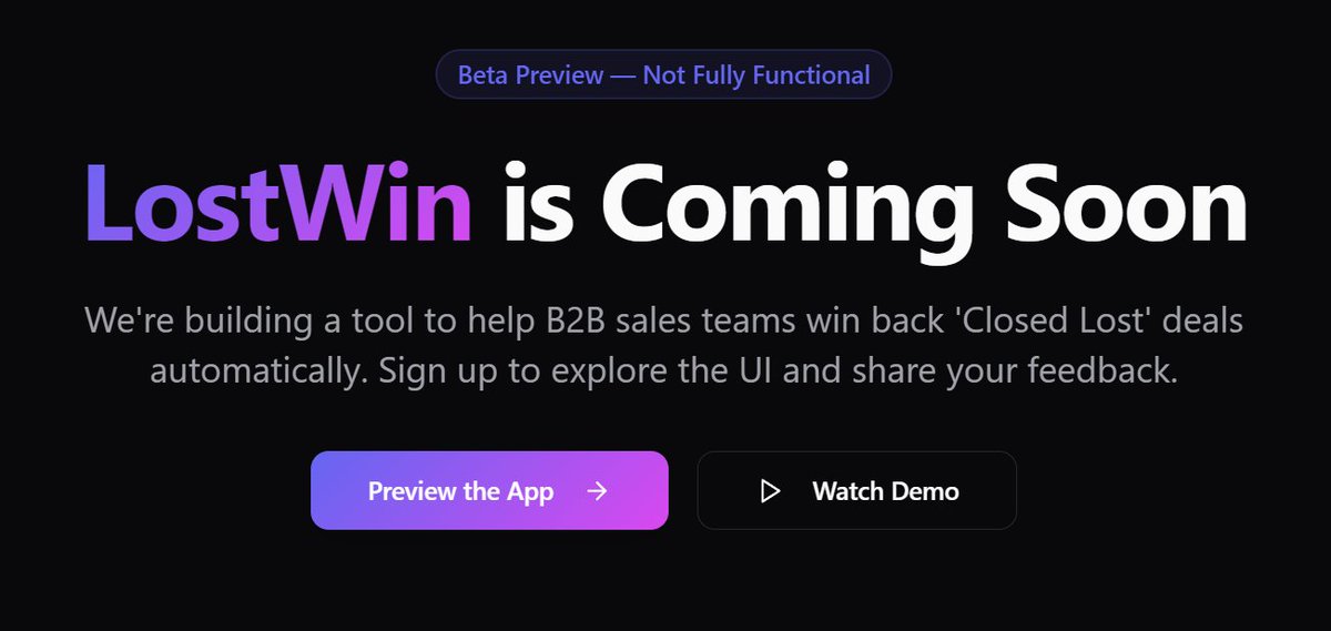 FJL_Work's tweet photo. My new SaaS is launching soon.

It helps you win back lost customers through cold emails and other targeted outreach.

Turn “gone” into “back on board.” https://t.co/IYqL6o6BKD