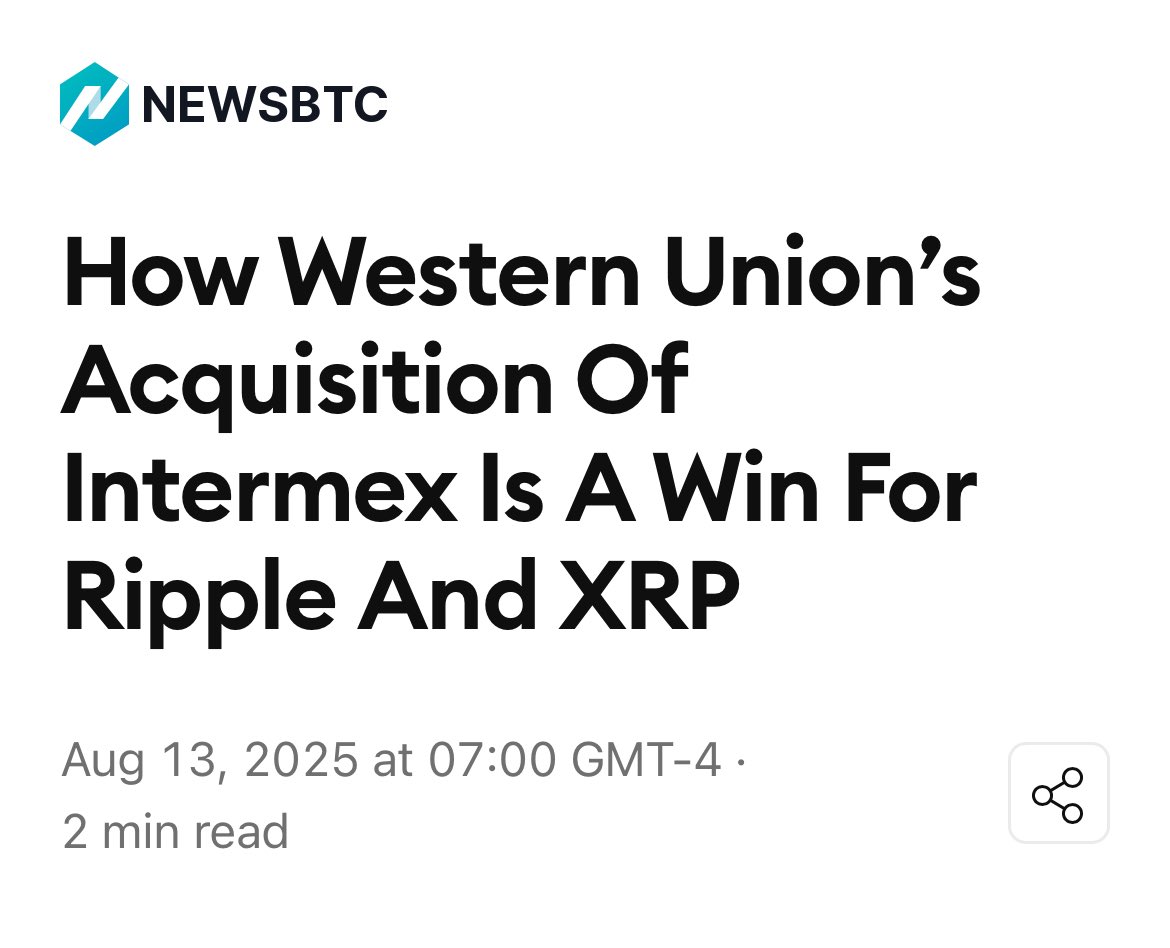 escola_crypto's tweet photo. $XRP pode ser o grande ganhador da nova aquisição da #Intermex pela #WesternUnion https://t.co/LCsMAJzu1p