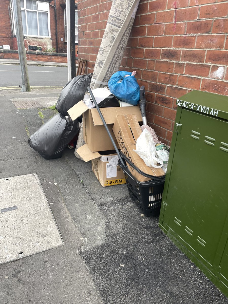 Pete c (@petercl04558275) on Twitter photo Less than 50 feet apart this lot was dumped on Trafford Terrace this morning by 4 different people unfortunately they left out of the range of my CCTV, the boxes arrived in a shopping trolley he pushed unbelievably from the main road over 100 yards away. Reported
<a href="/MothinAli/">Mothin Ali</a> Less than 50 feet apart this lot was dumped on Trafford Terrace this morning by 4 different people unfortunately they left out of the range of my CCTV, the boxes arrived in a shopping trolley he pushed unbelievably from the main road over 100 yards away. Reported
<a href="/MothinAli/">Mothin Ali</a>