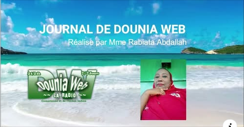 Radio_DouniaWeb's tweet photo. Journal de Dounia Web du 13 Aout  2025
Retrouvez le journal de Dounia Web du 13 Août 2025.
Présente par Mme Rabiata Abdallah

https://t.co/i6RGTIXKyT https://t.co/djJmDy7SNb