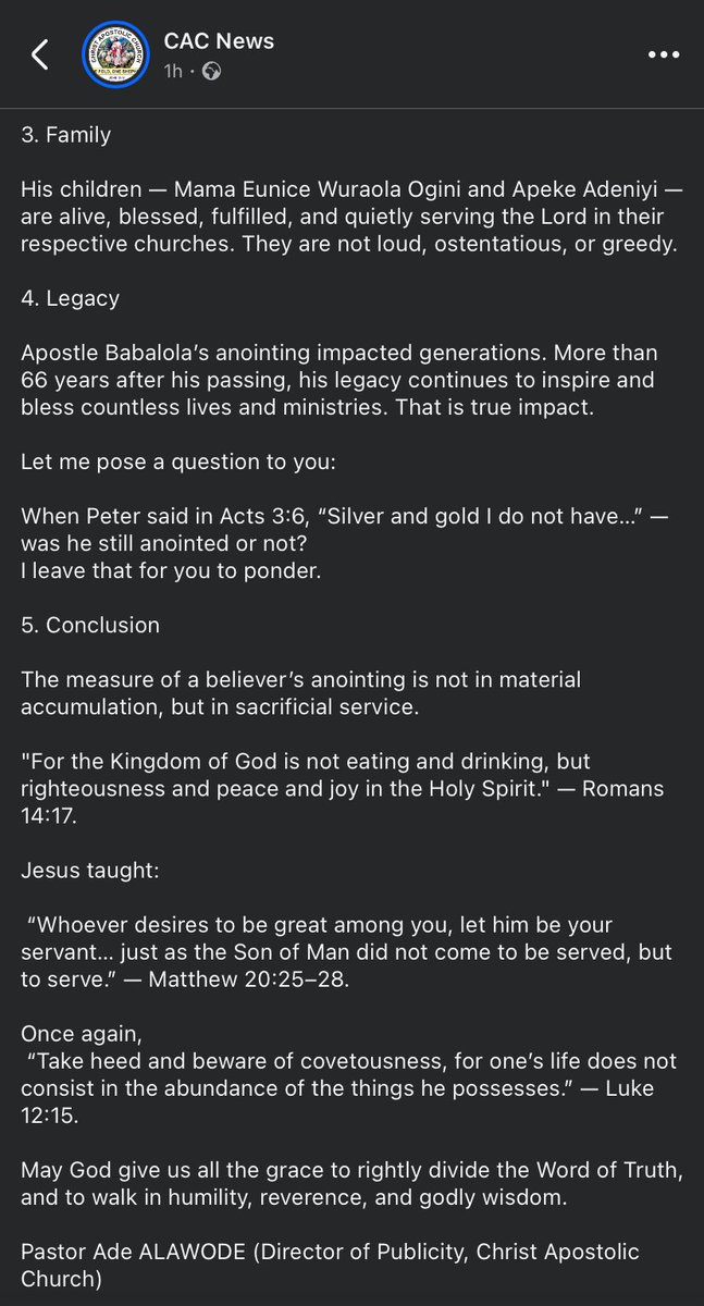 “When Peter said in Acts 3:6, “Silver and gold i do not have…” - was he anointed or not?