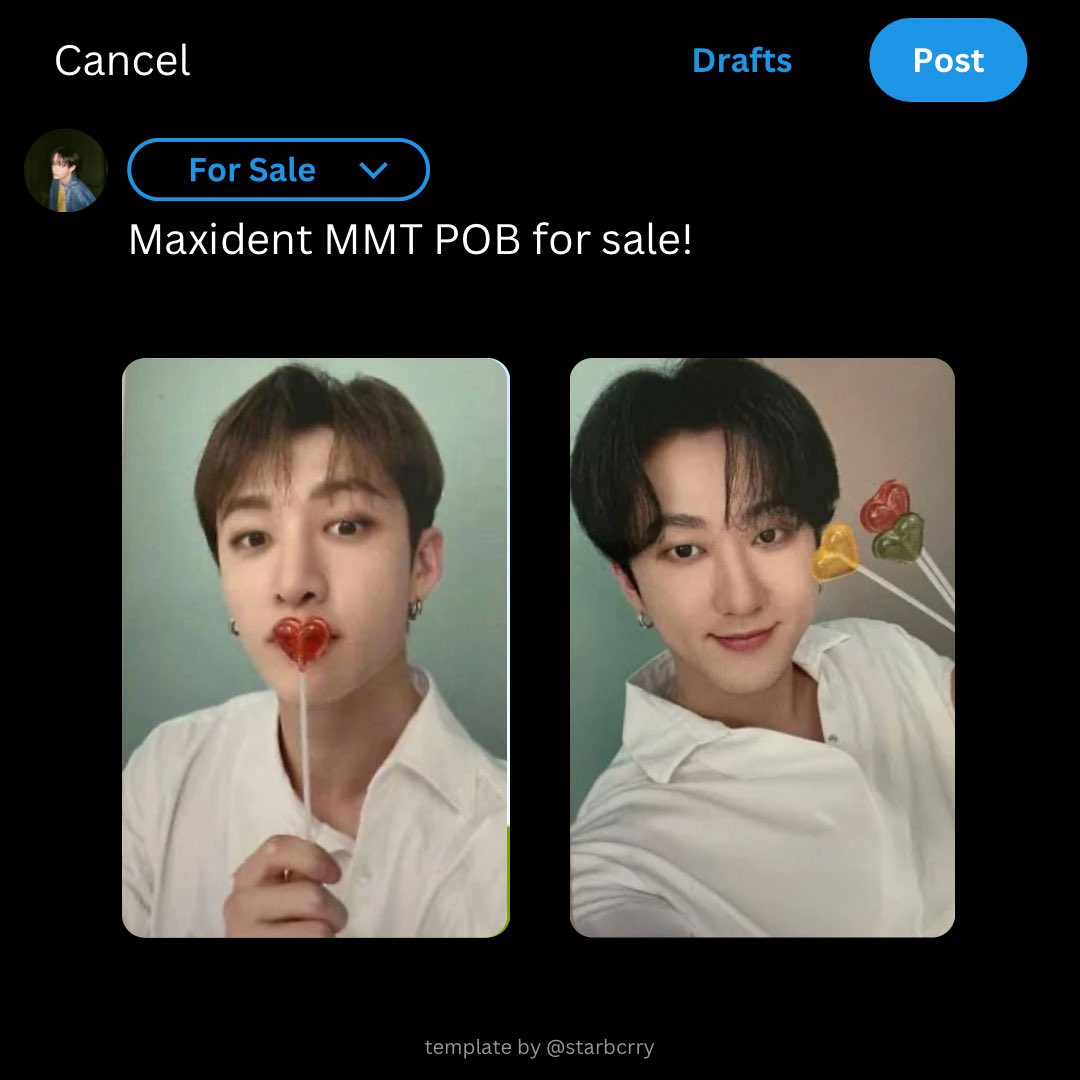 cbink97's tweet photo. wts lfb ph stray kids #ise4sale

Bang Chan &amp; Changbin Maxident MMT POB pc
- ₱250 ea
- ₱450 if taking both!

- payo
- x sensitive 
- Onhand https://t.co/RYiZwiRDiq